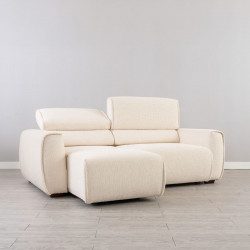 Houston Motion Sofa, L201, MNR91 White [Display]